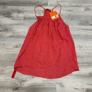 Ramy Brook Olivia Top | 100% Silk | Spicy Blush | Size S | MSRP $285